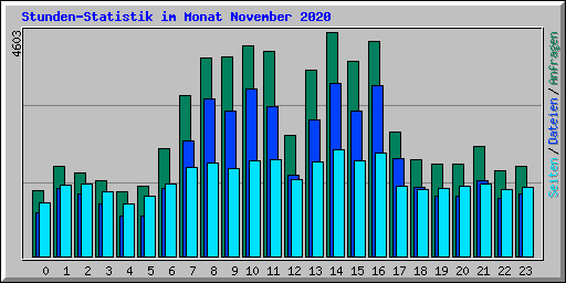 Stunden-Statistik im Monat November 2020