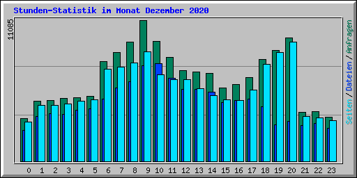 Stunden-Statistik im Monat Dezember 2020